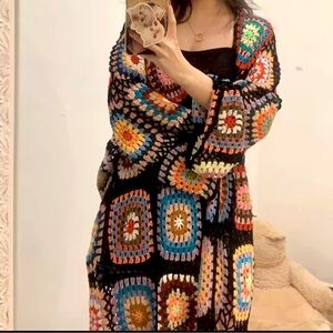 Multicolor Crochet Cardigan